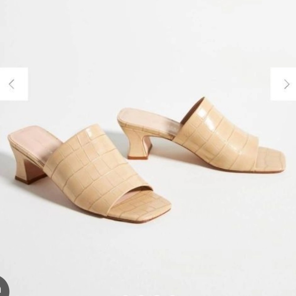 Loeffler Randall Croc-Embossed Mules